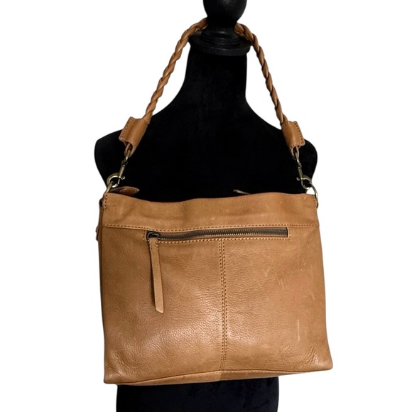 American Leather Co triple entry handbag - Picture 2 of 9